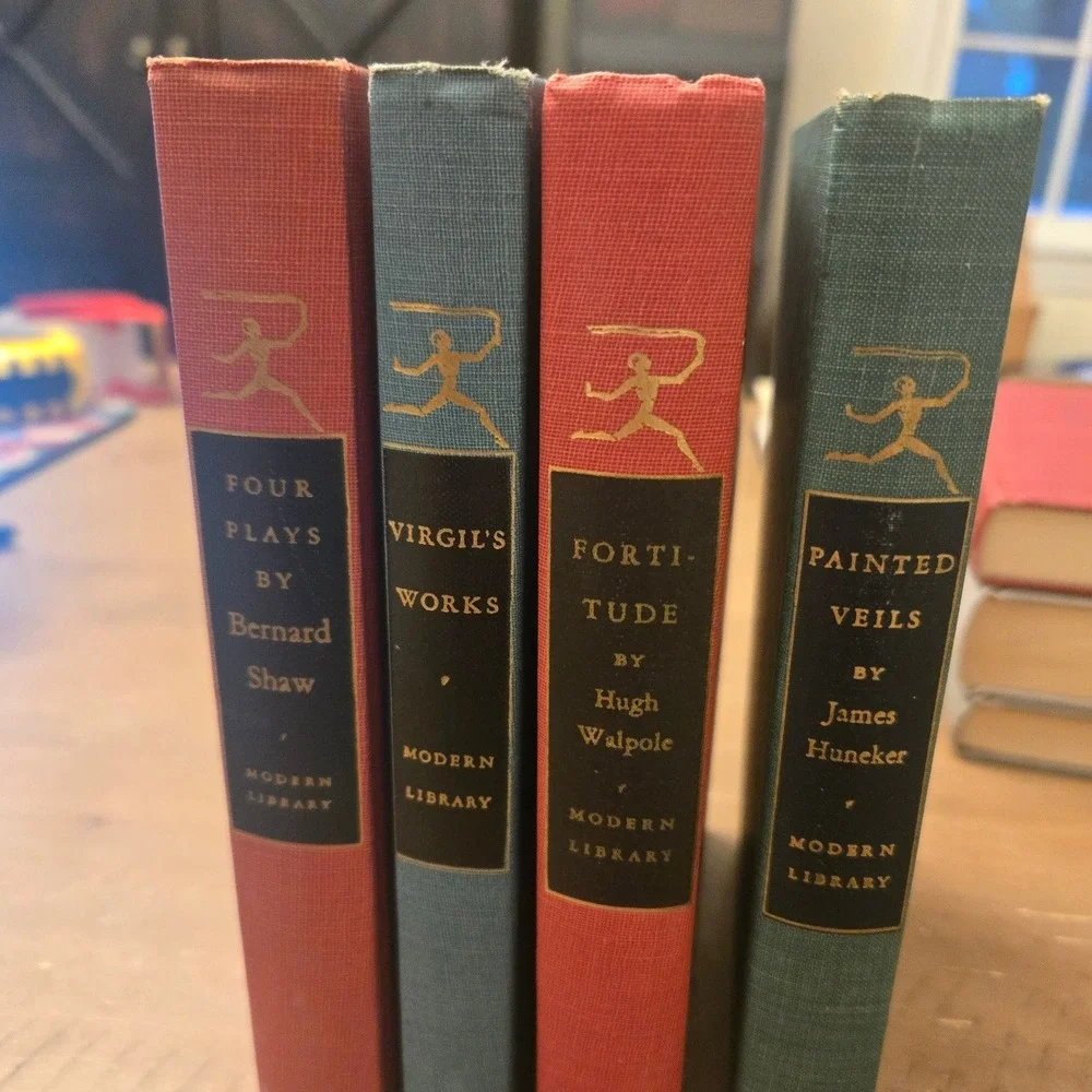 Modern Library Book Set 4 Vintage Hardcover Classics Books